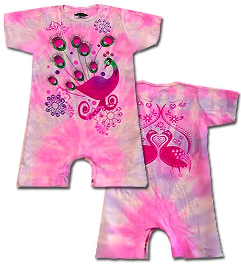 Girl's Peacock Romper